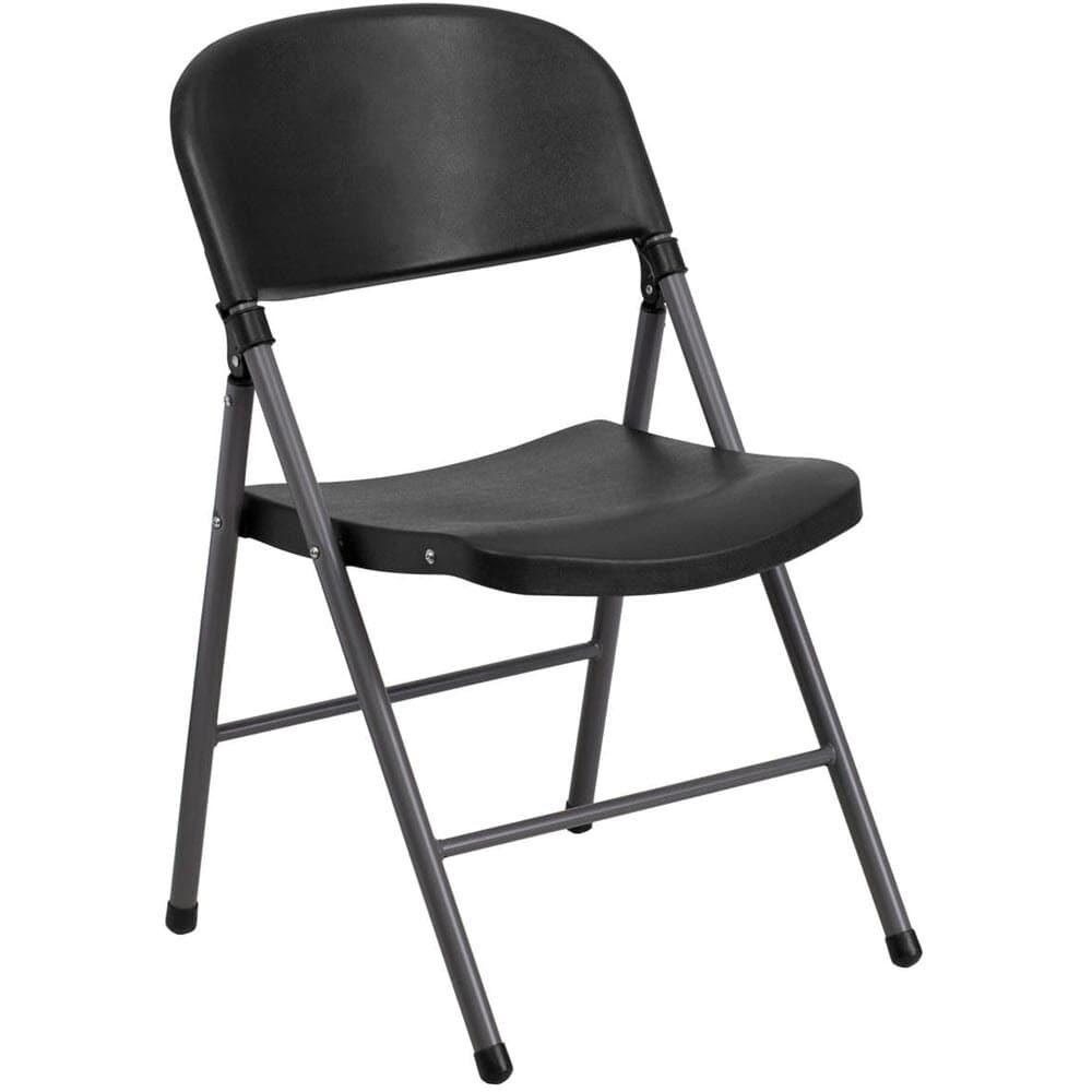 Folding Chair with Plastic Seat and Back, Metal