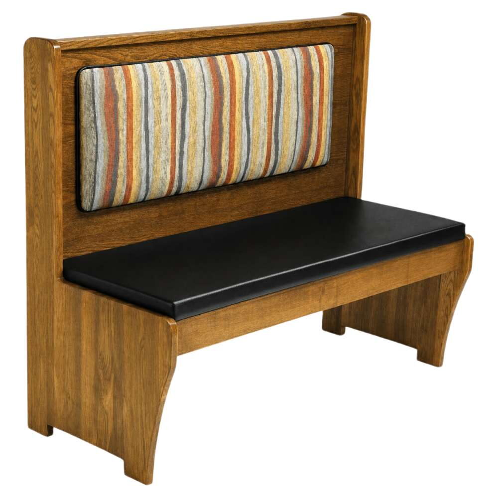 Bench with Wood Seat and Wood Back