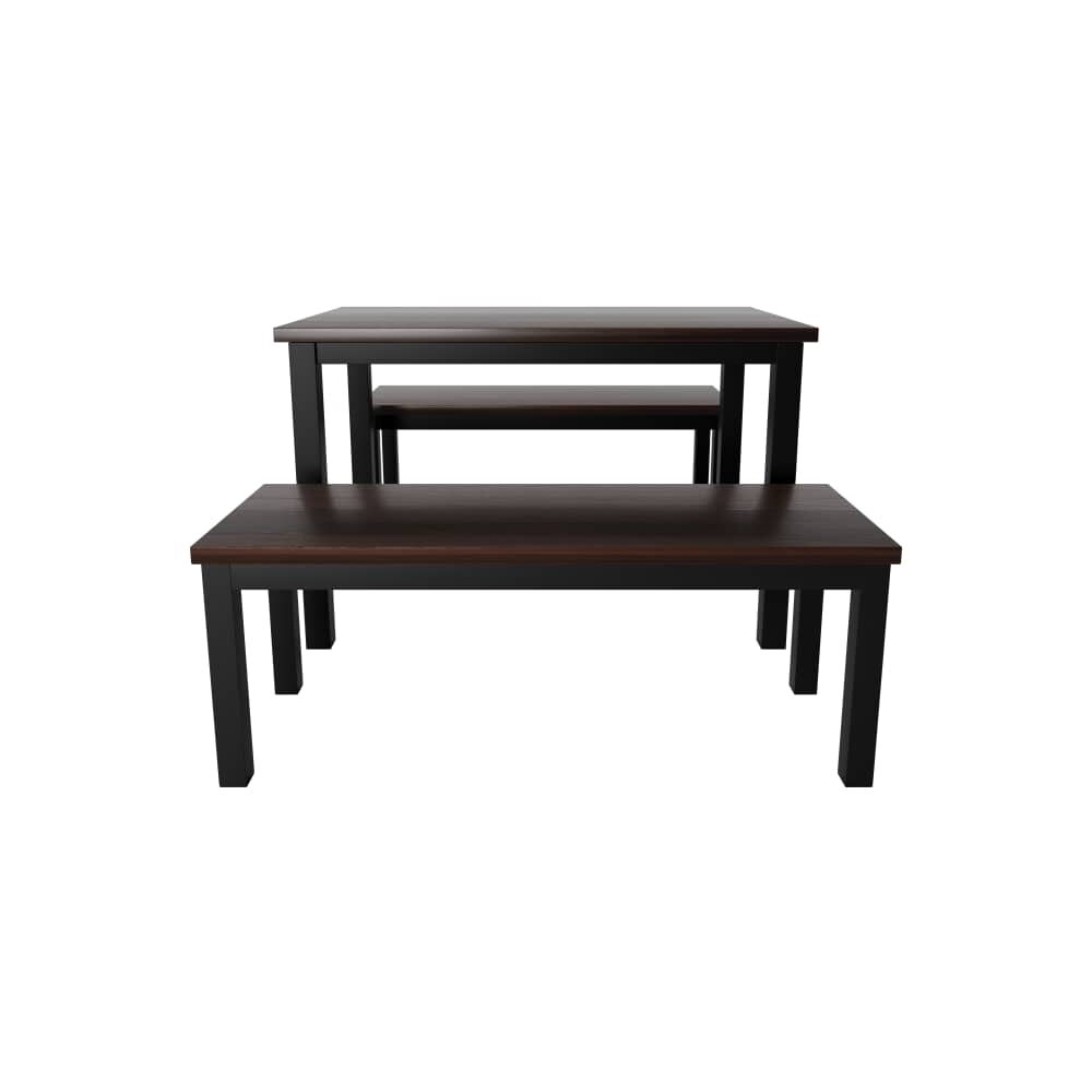 Ottis Benches Set of 2 with Solid Wood Table