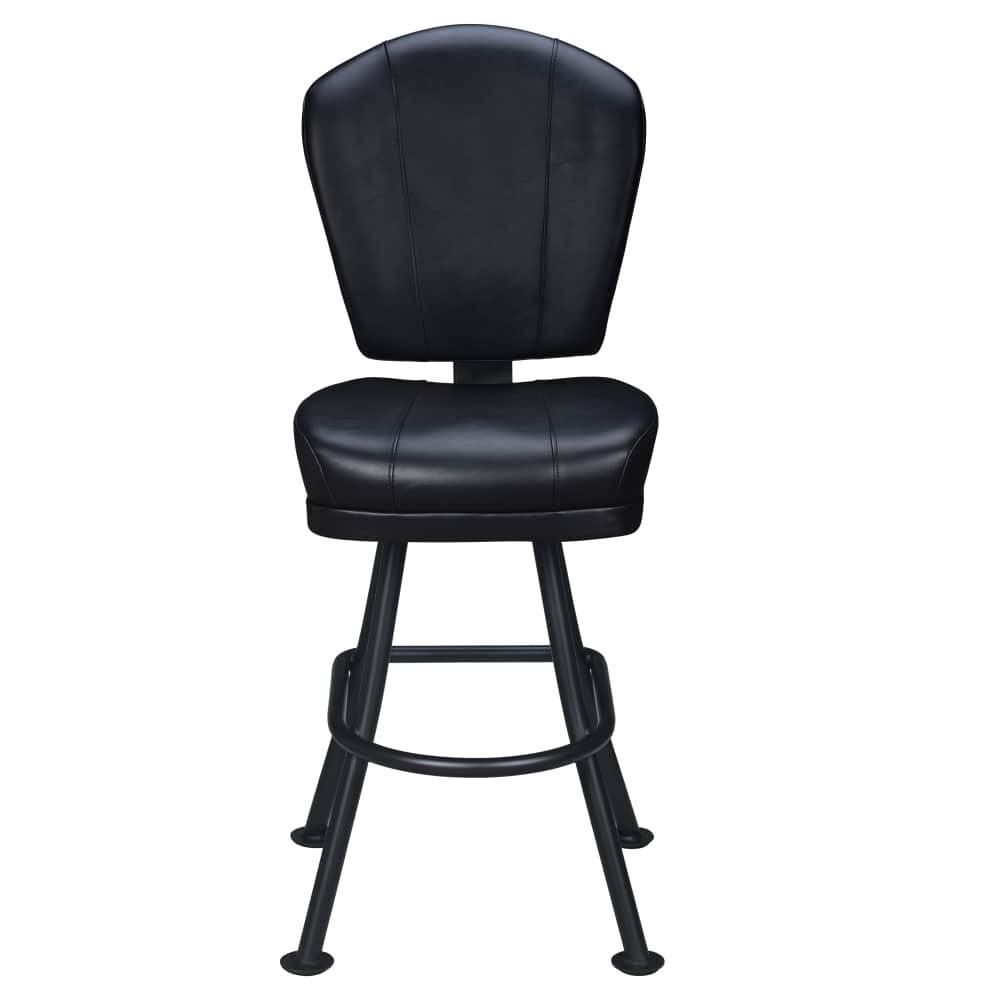 Lusso 3-Channel Bar Stool with Casino Bucket Seat and Orbit Frame