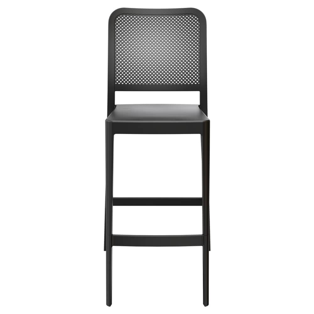 Rowan Outdoor Bar Stool in Perforated Resin