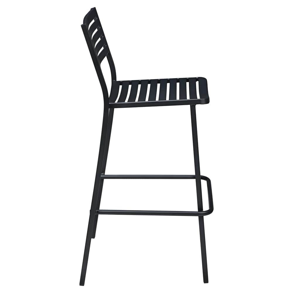 Ella Bar Stool for Outdoor Patio in Black