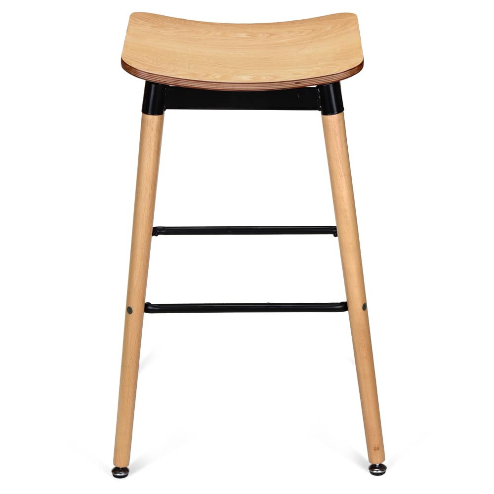 Backless Bar Stool, Slate Black