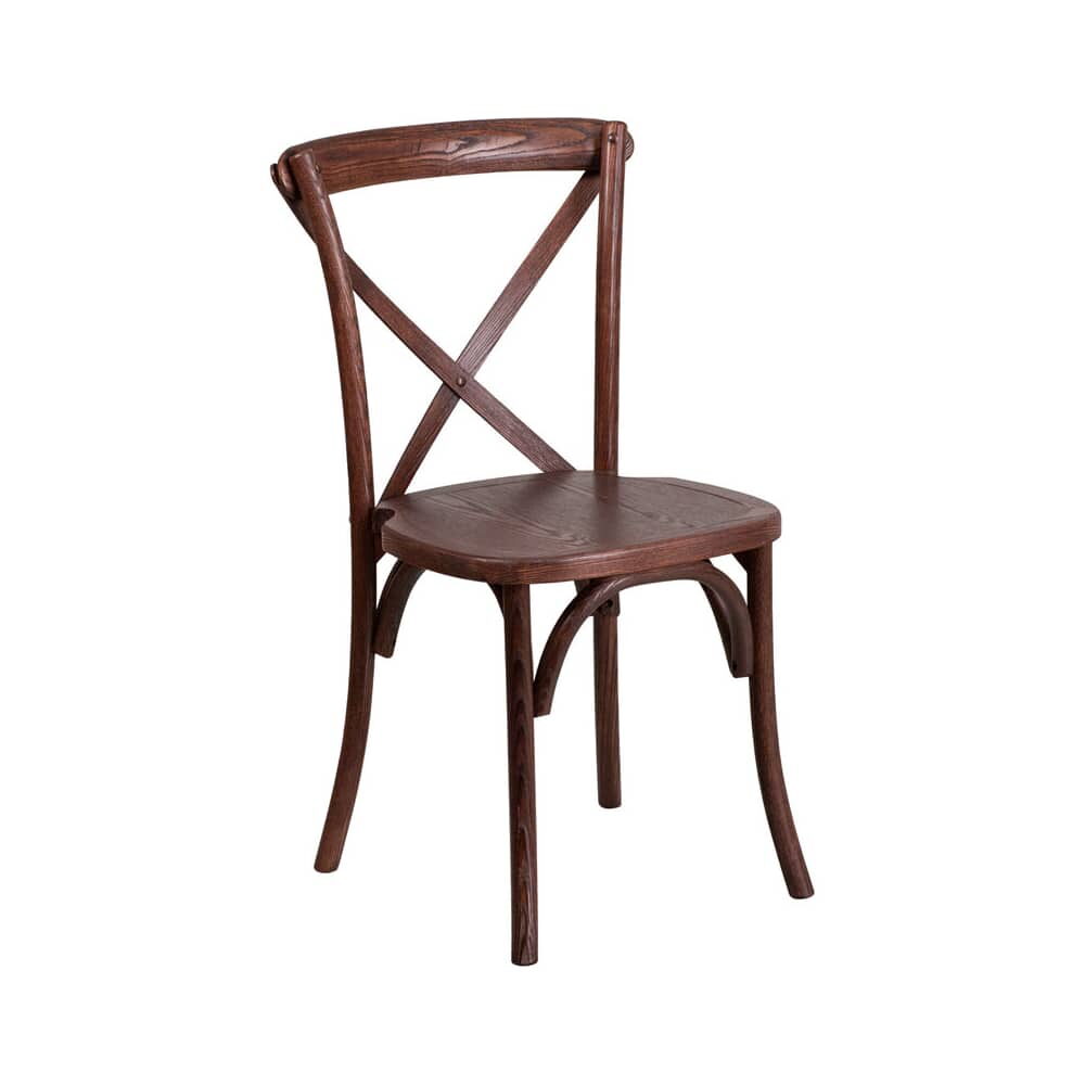 Stackable Wood Chair with X-Back