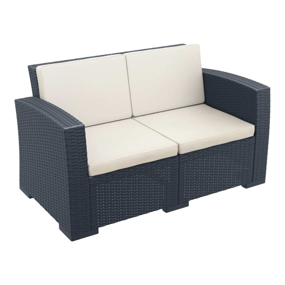 Shelly Patio Loveseat, Resin
