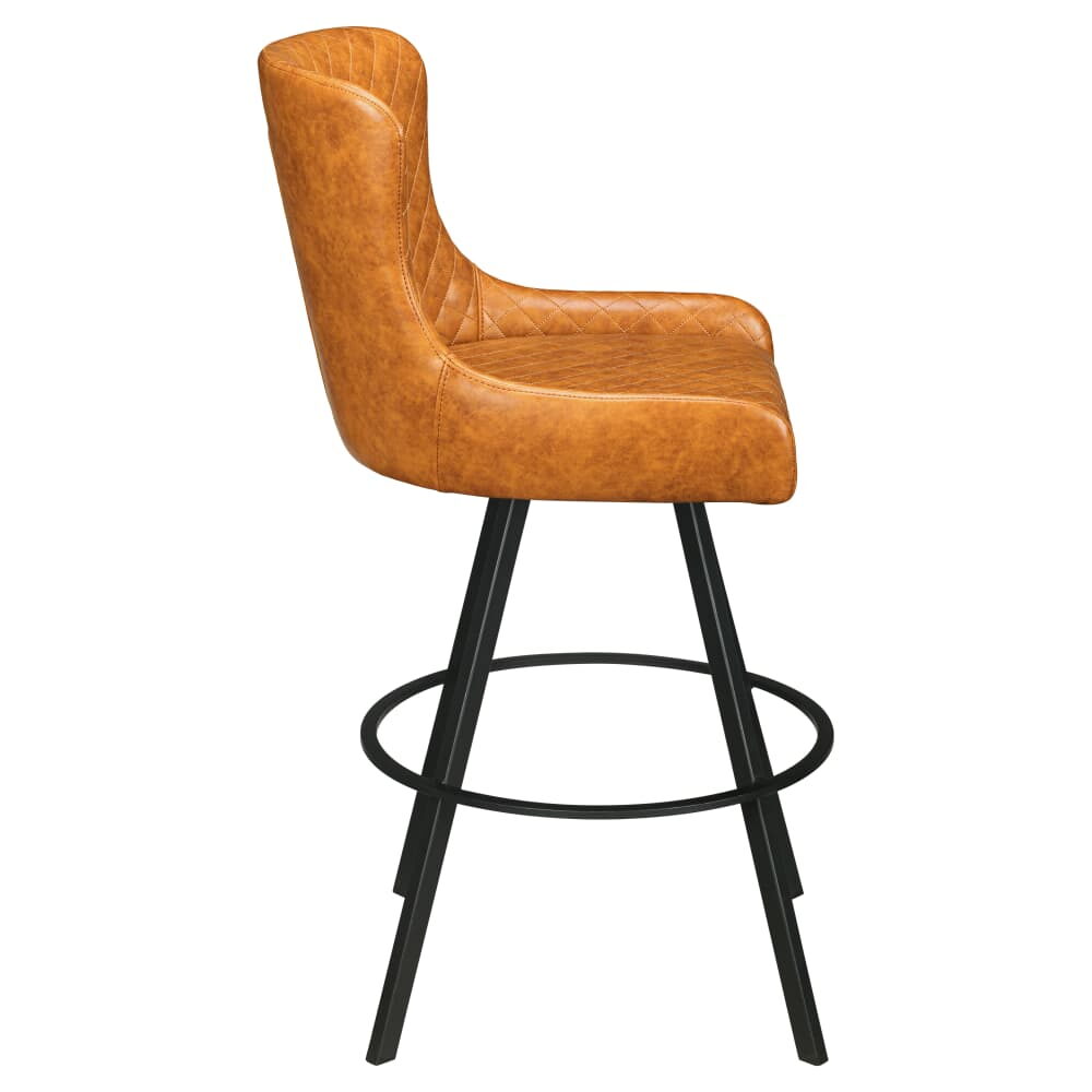 Savino Bar Stool with Circular Frame, Swivel