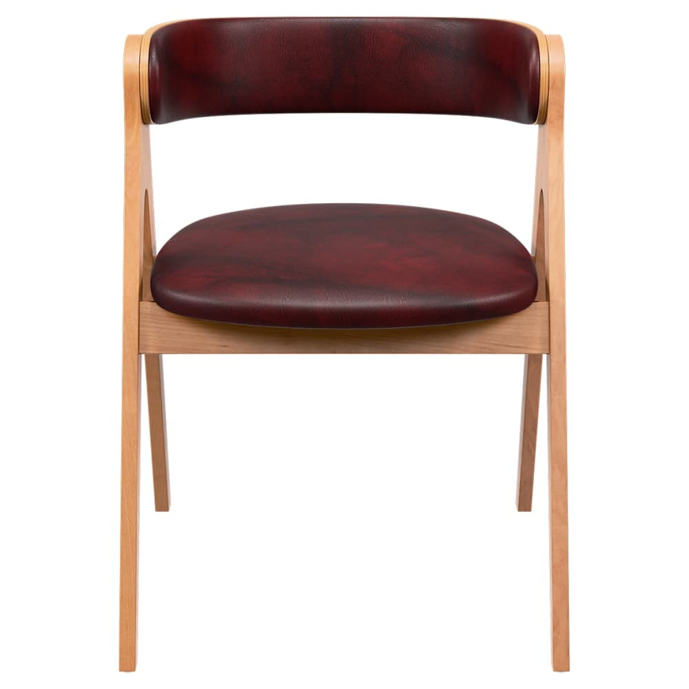 Strand Chair with Padded Back, Wood