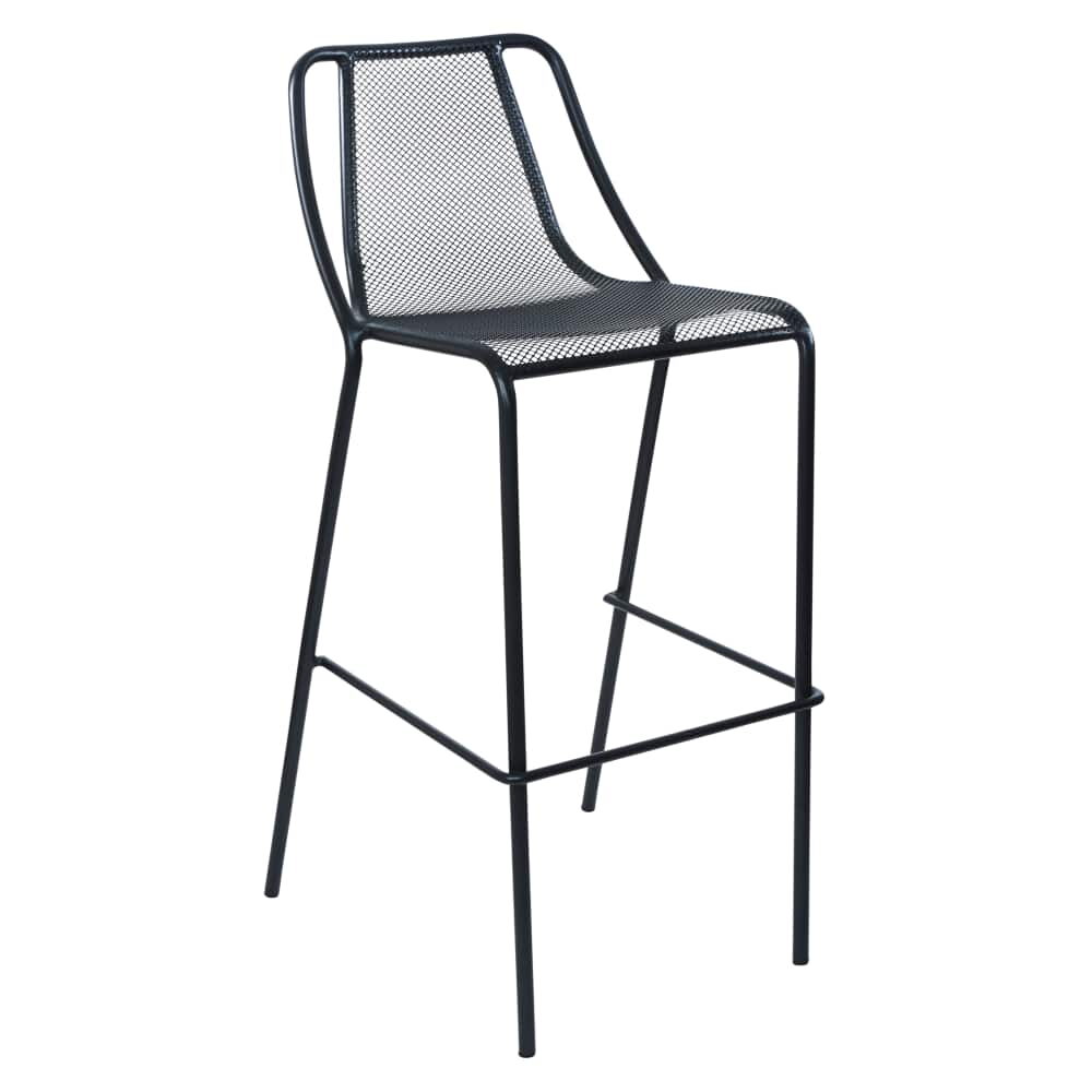 Patio Bar Stool in Modern Metal Mesh