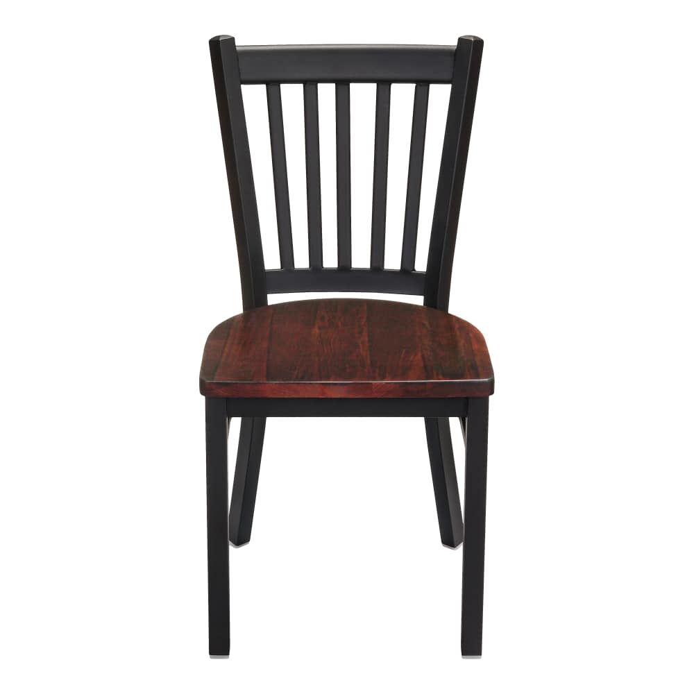 Metal Chair with Vertical Slat