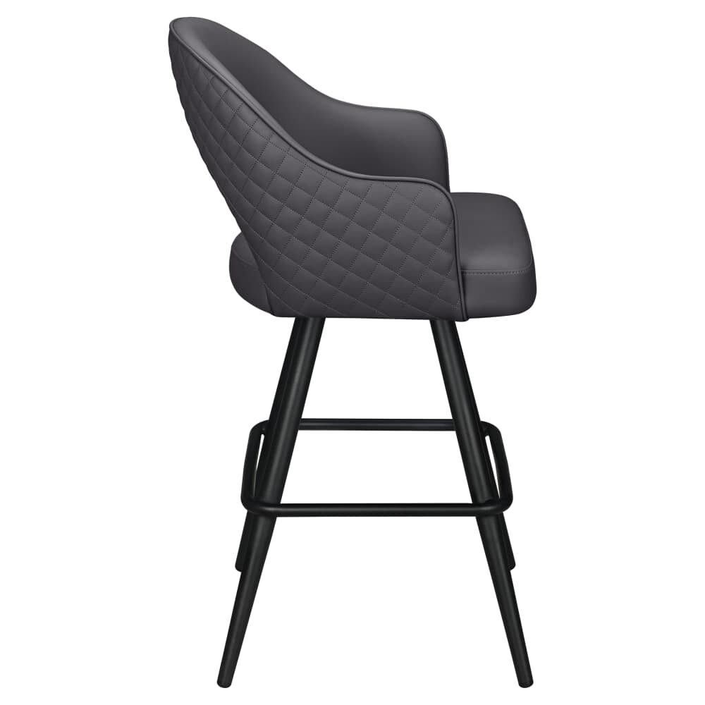 Invicta Swivel Bucket Bar Stool with Square Frame
