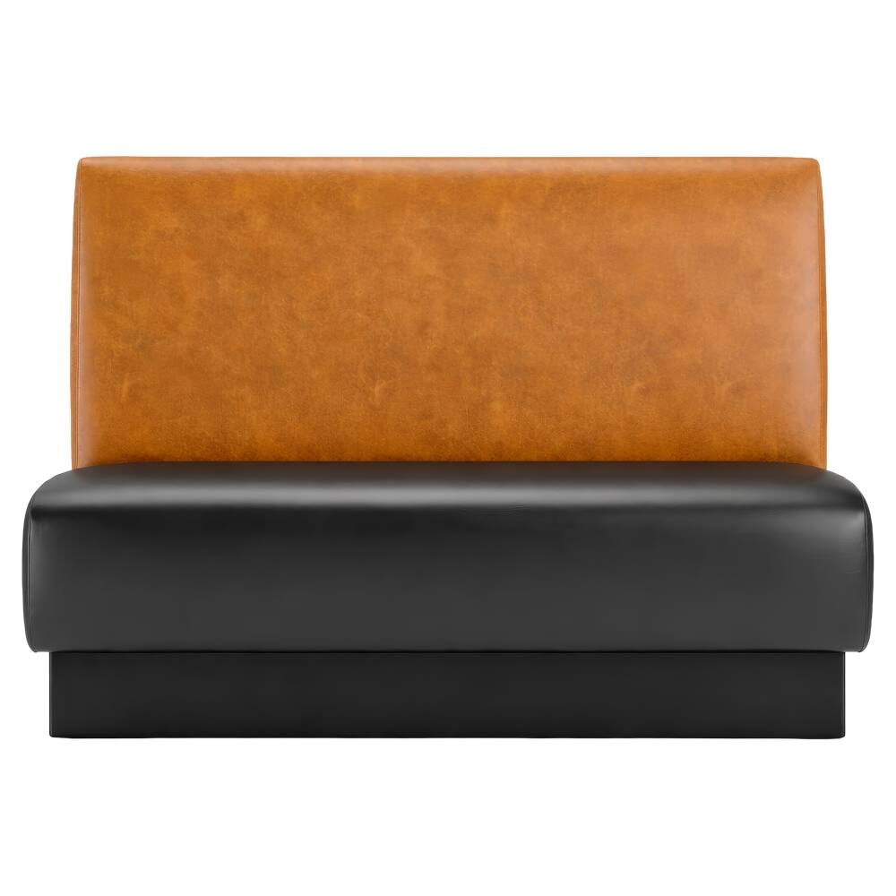 Plain-Back Booth with Pullover Back and Jumbo Seat, Custom