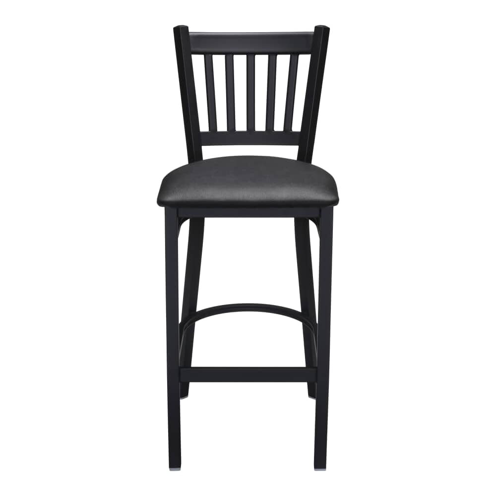 Metal Bar Stool, Vertical Slat