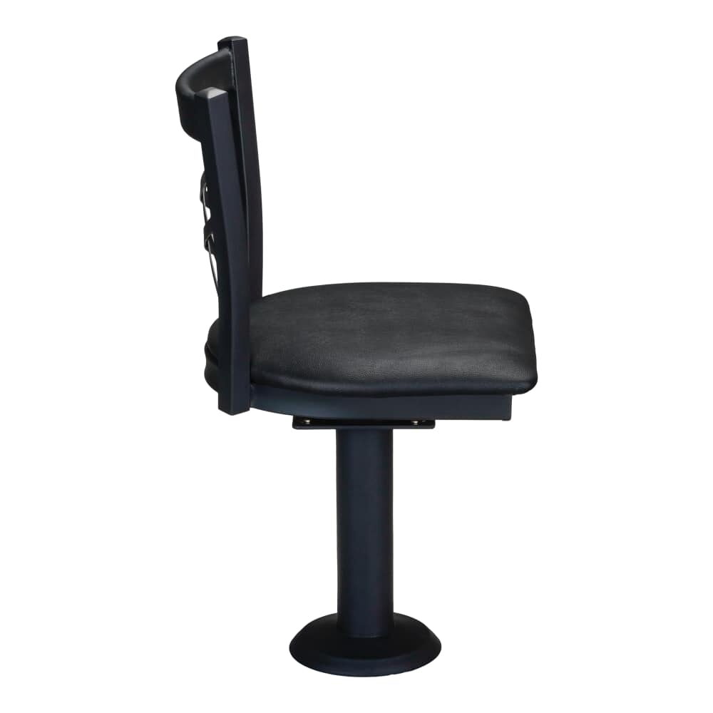 Swivel Chair with X-Back, Bolt-Down Metal