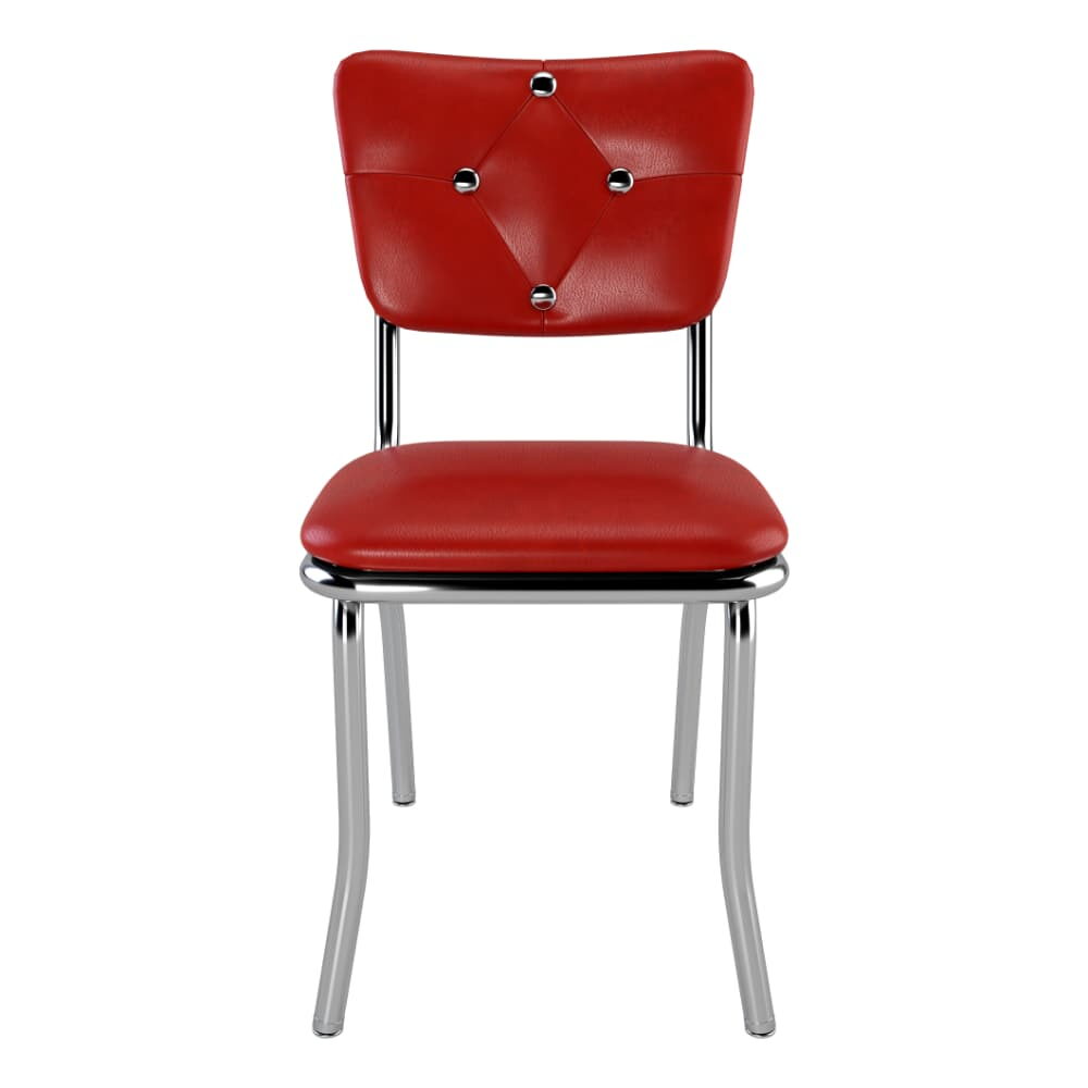 Diner Chair, Diamond Button-Tufted Back