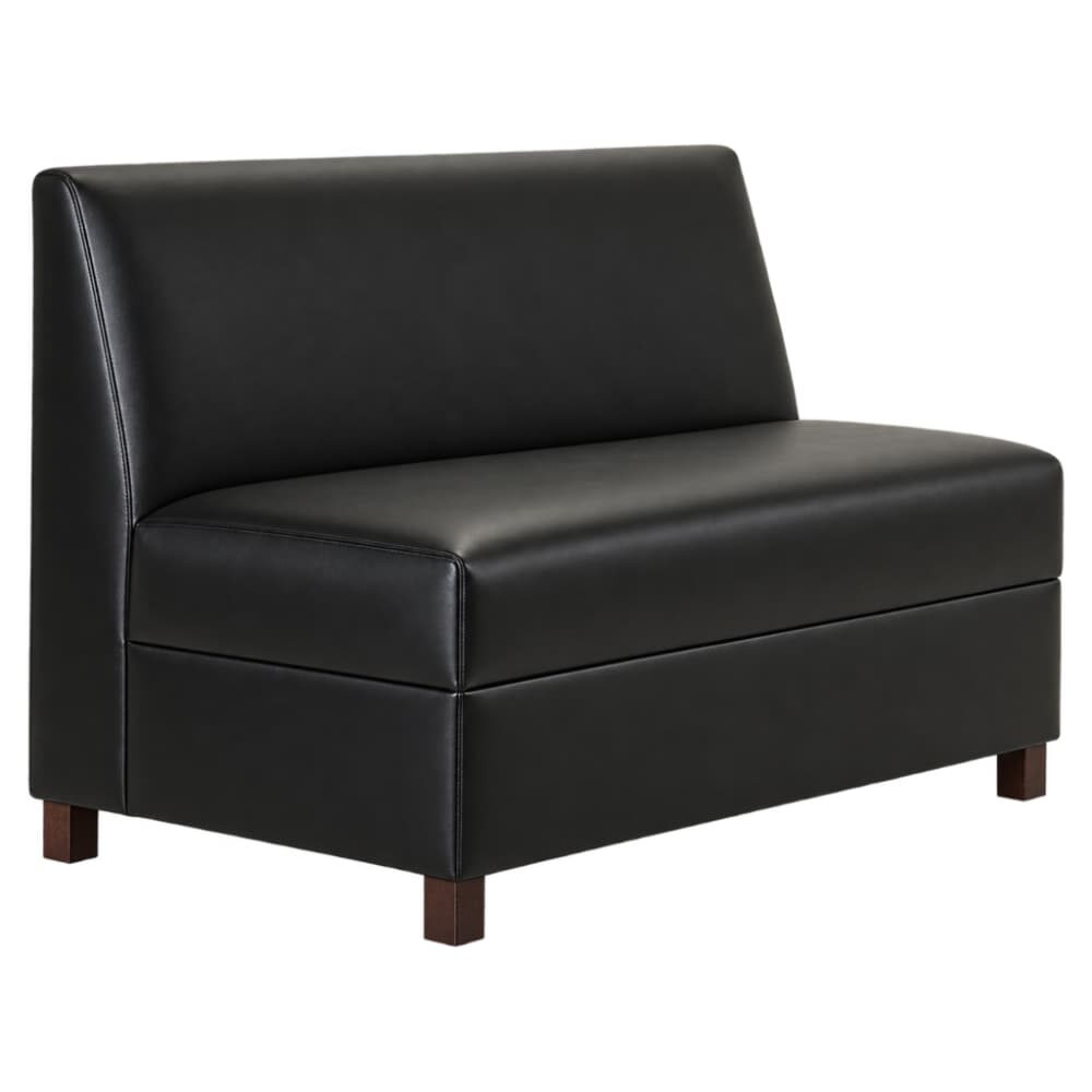 Hudson Booth with Wood Legs, Modular