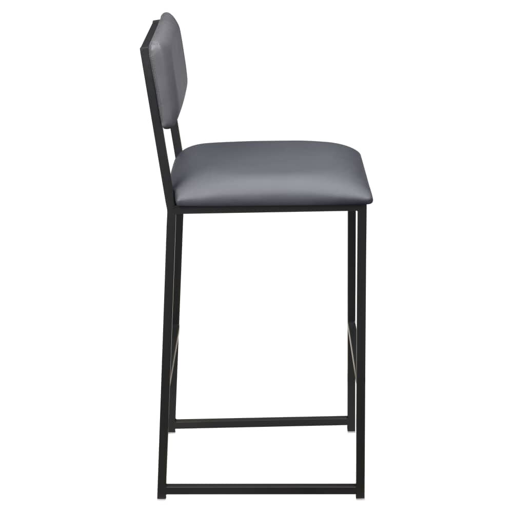 Indy Bar Stool in Metal with Padded Back