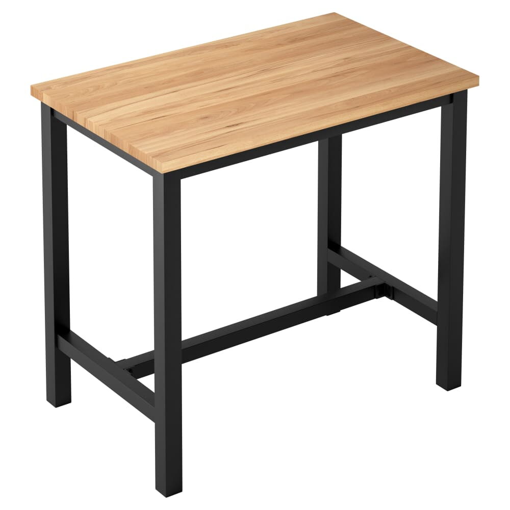 Ottis Table Set in Black Finish, Bar-Height