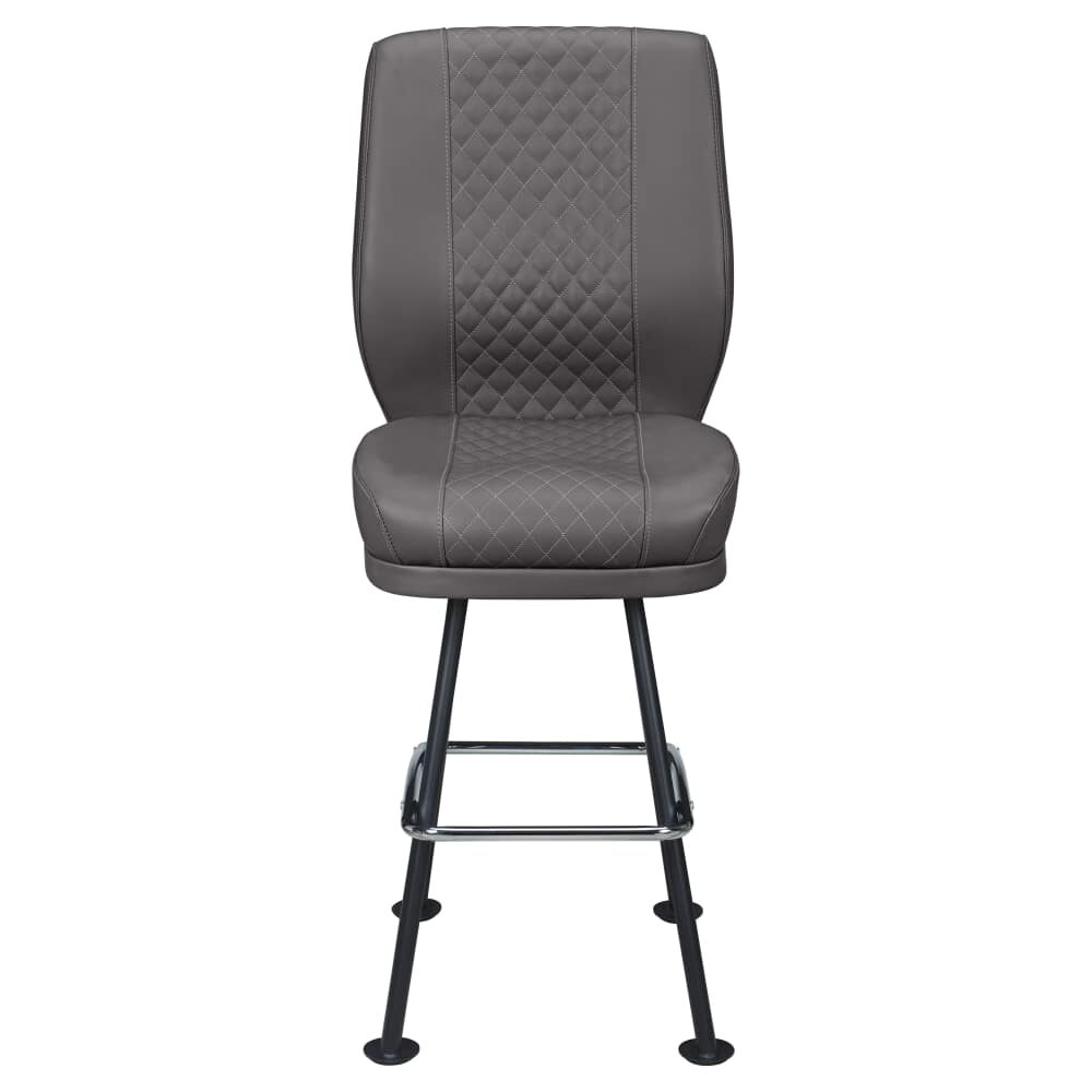 Tesoro Bucket Bar Stool with Arched-Oval Frame, Diamond-Back