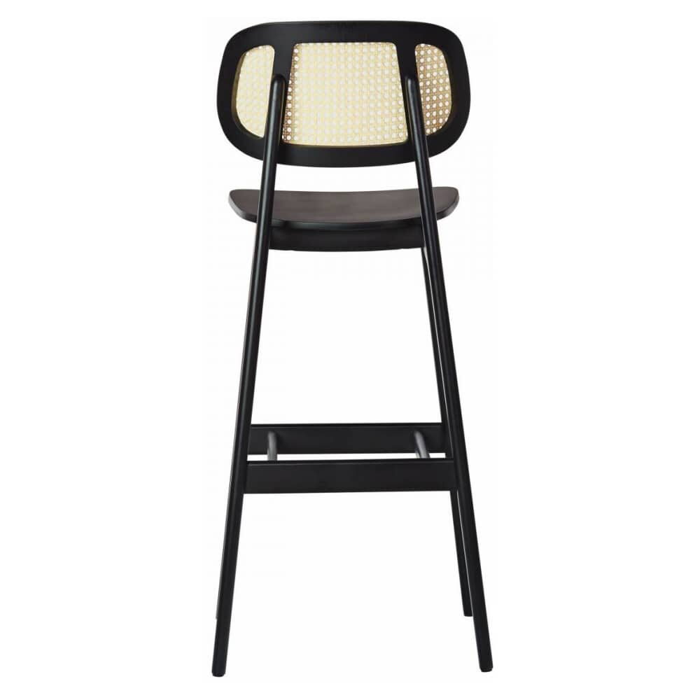 Bar Stool in Cane and Wood