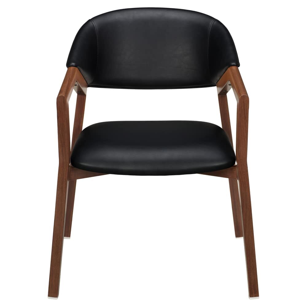 Arvell Armchair with Upholstered Back