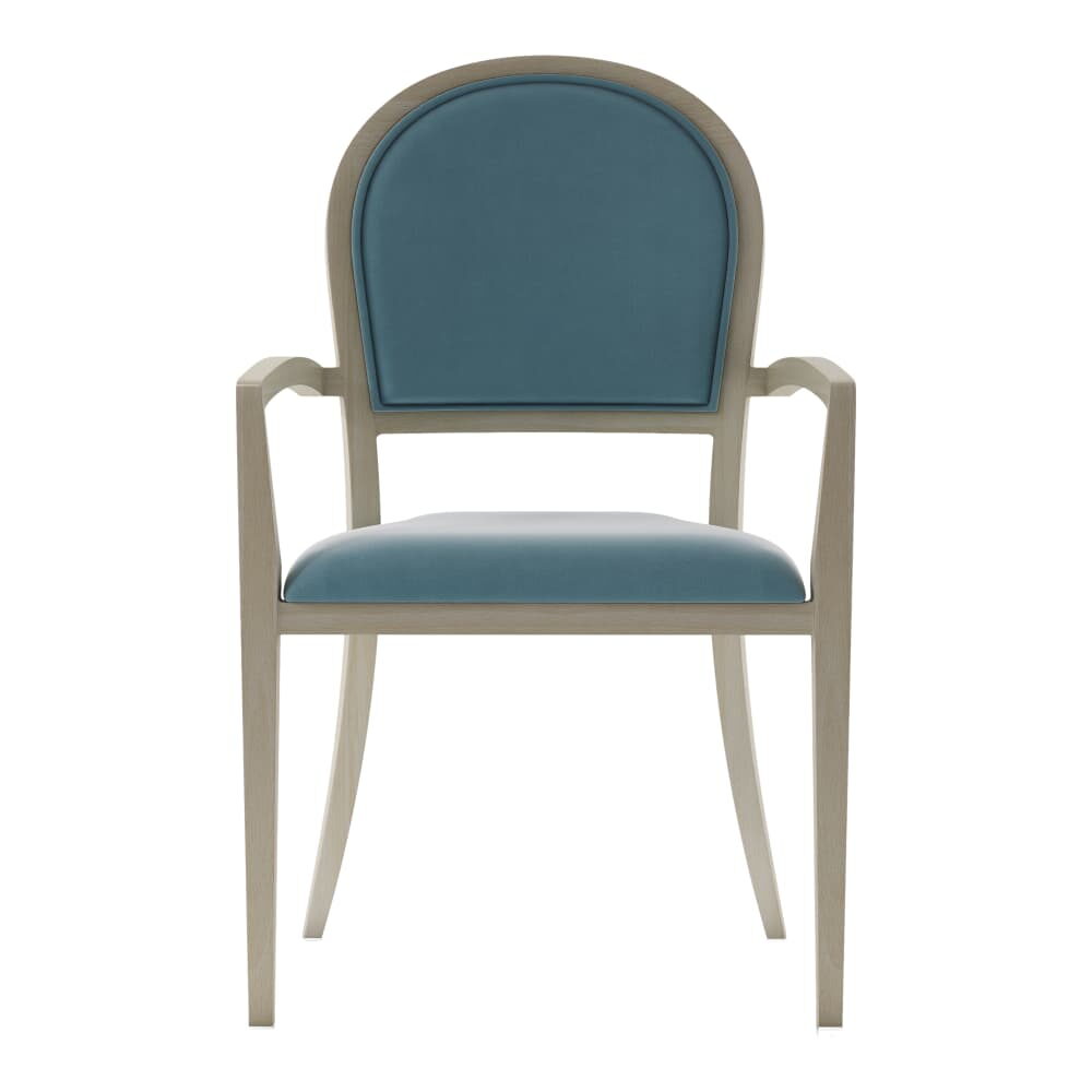 Armchair in Aluminum, Paloma
