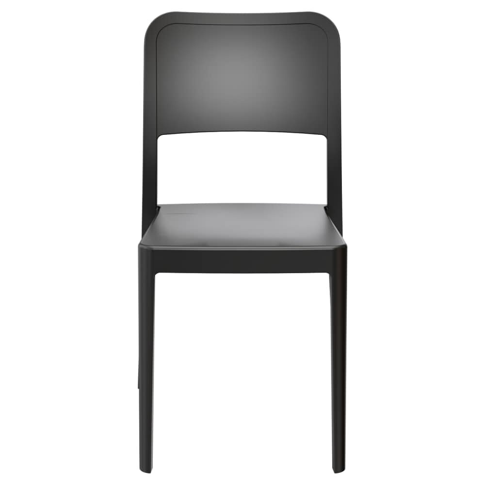 Parker Chair with Solid-Back, Outdoor Resin