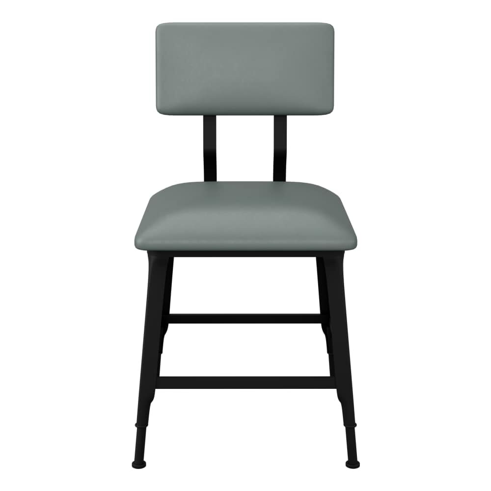 Massello Chair with Padded Back, Industrial-Style