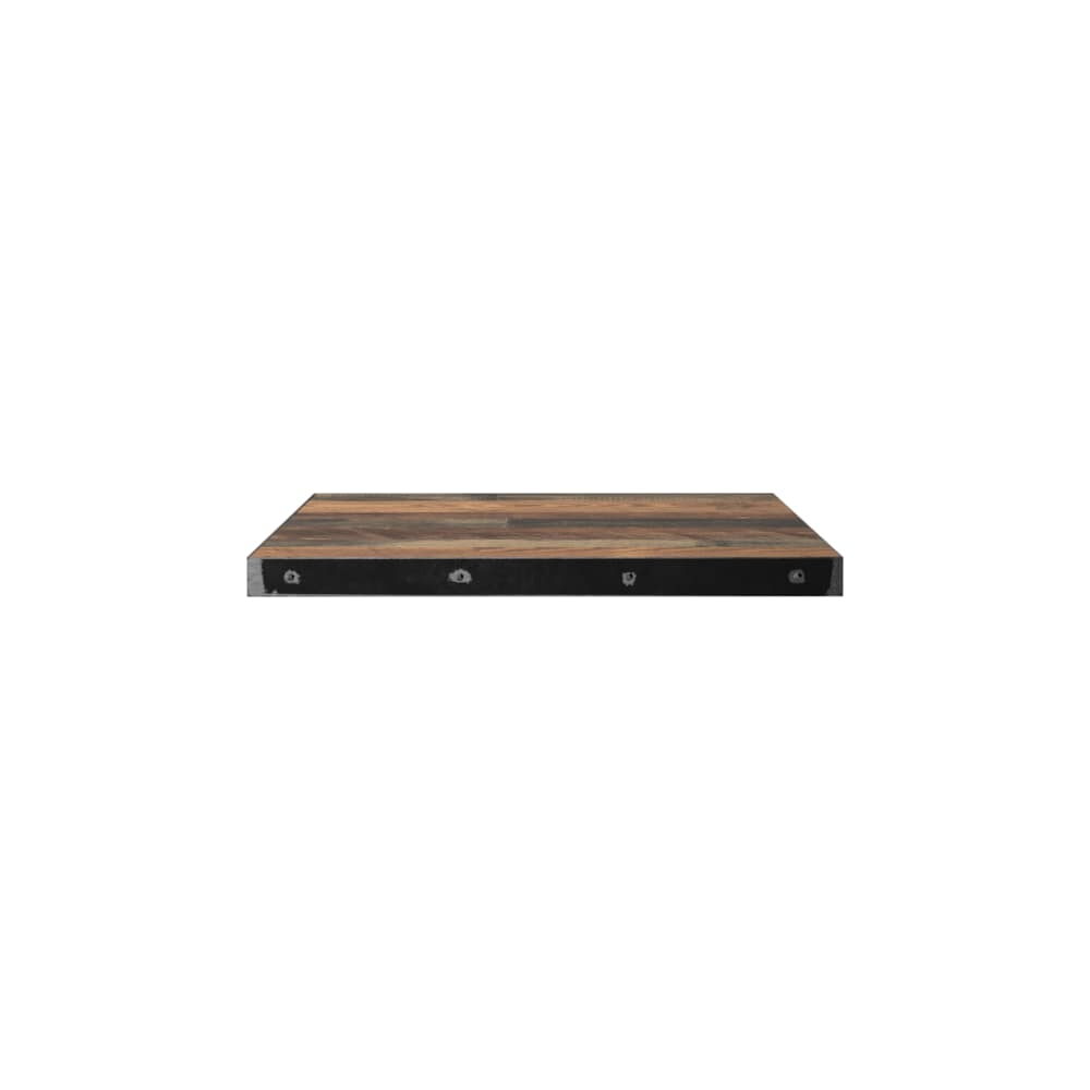 Laminate Table Top with Industrial Steel Edge, Custom