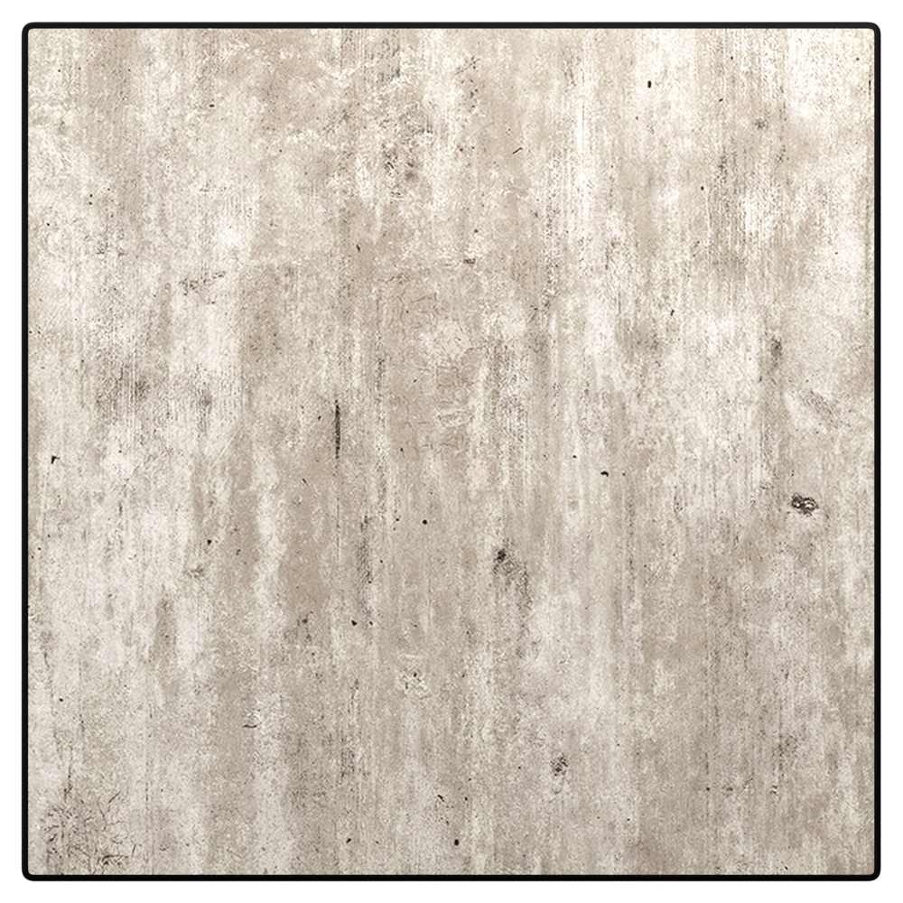 Outdoor Resin Table Top with Phenolic Edge, Industrial Gray