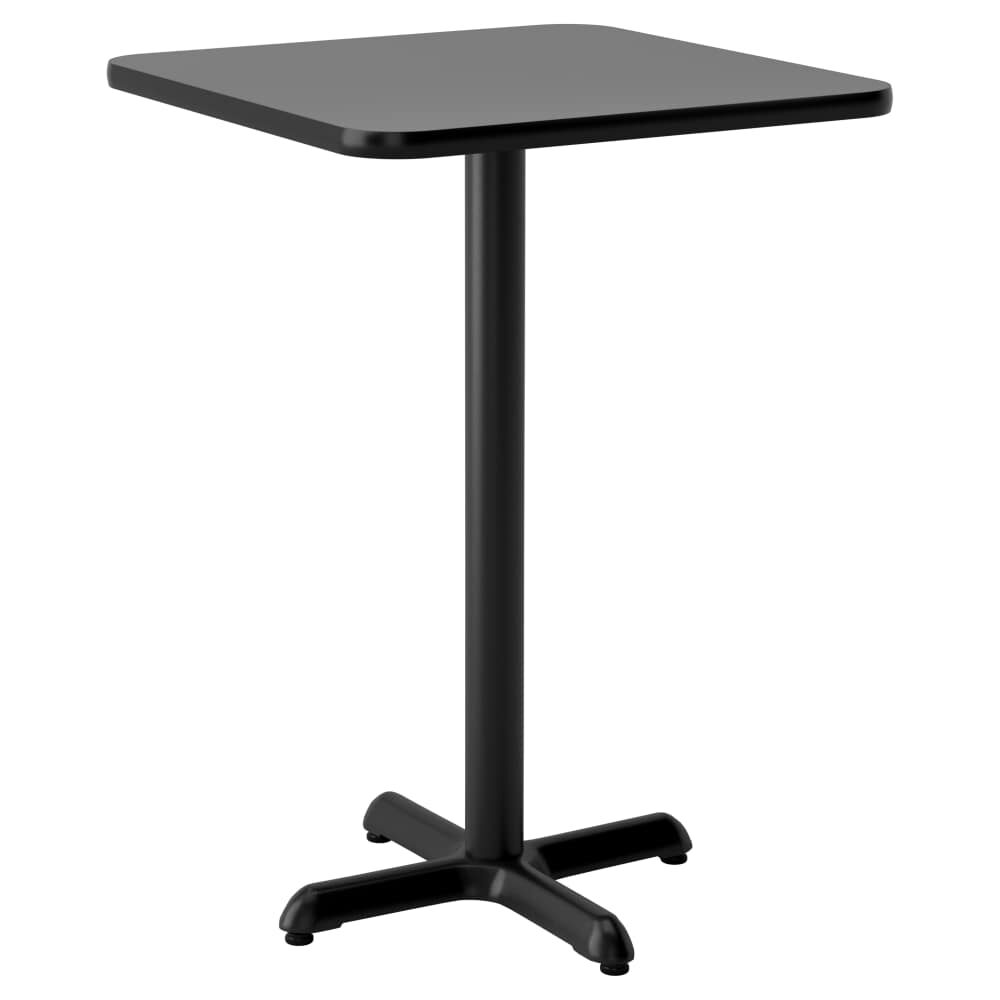 Reversible Table with Black and Mahogany Laminate, Bar Height