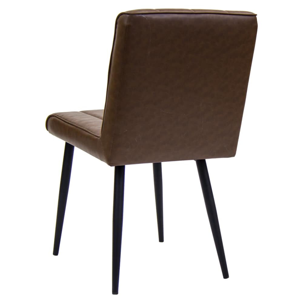 Erada Chair, Brown Vinyl