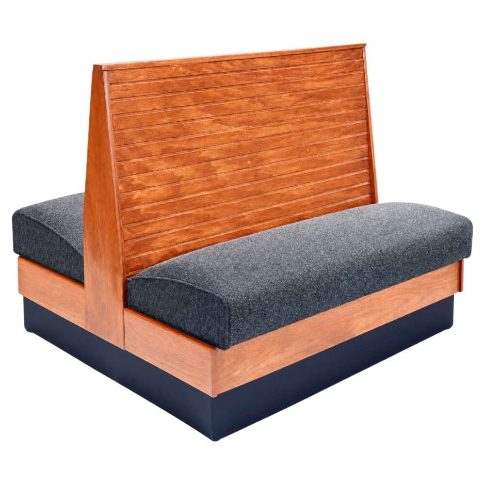 Booth with Bead Board Back, Wood