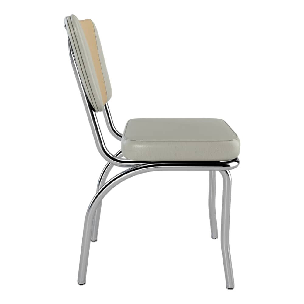 American V-Shape Diner Chair, Metal