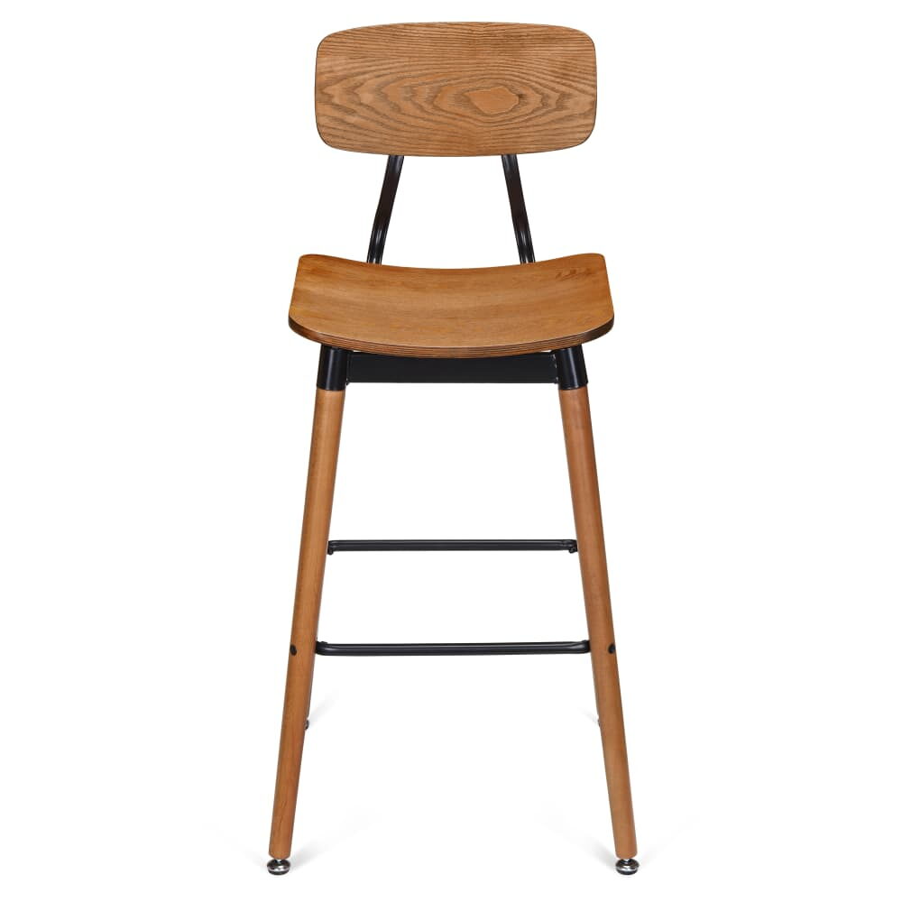 Metal Bar Stool, Slate Black