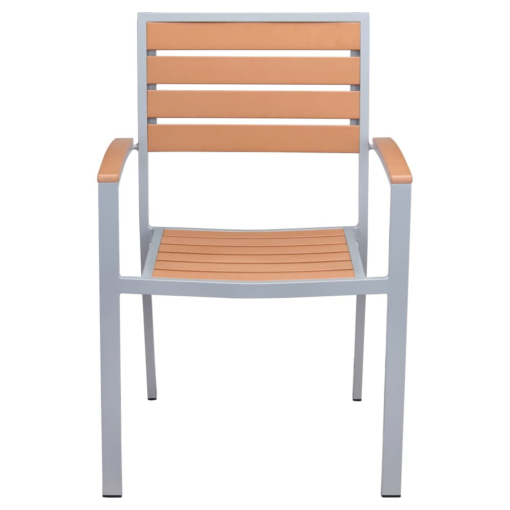 Armchair for Patio with Faux Teak
