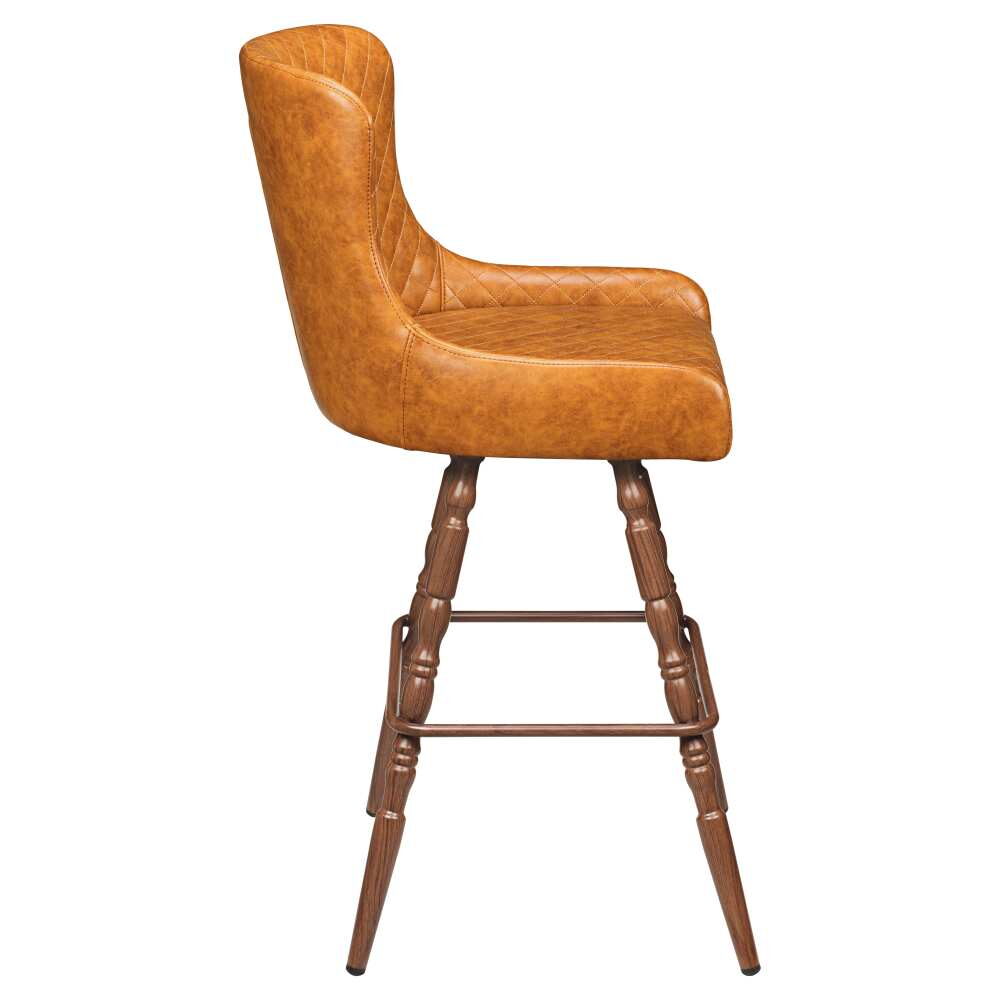 Savino Bar Stool with Vintage Frame, Swivel