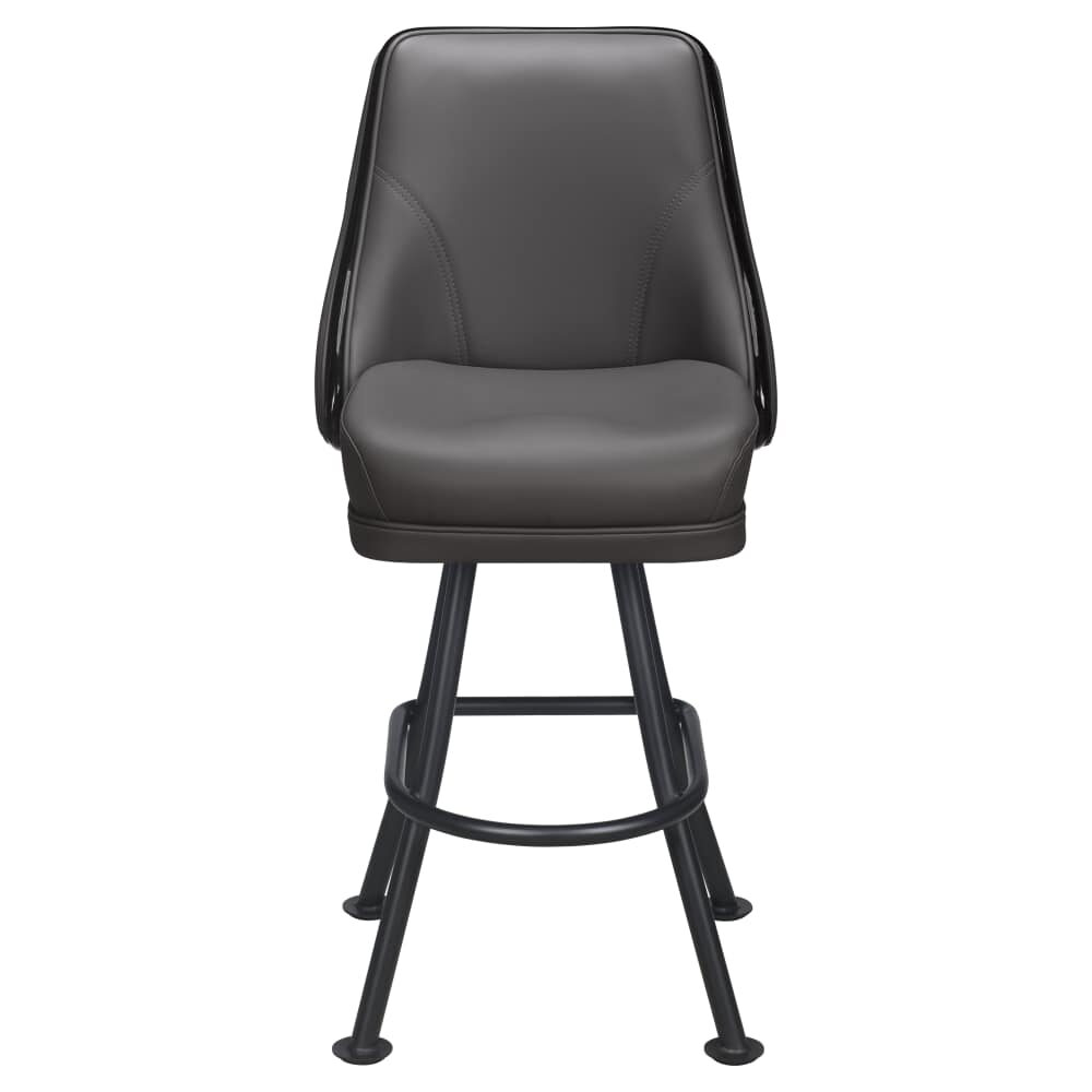 Regina Bar Stool with Casino Bucket Seat and Orbit Frame