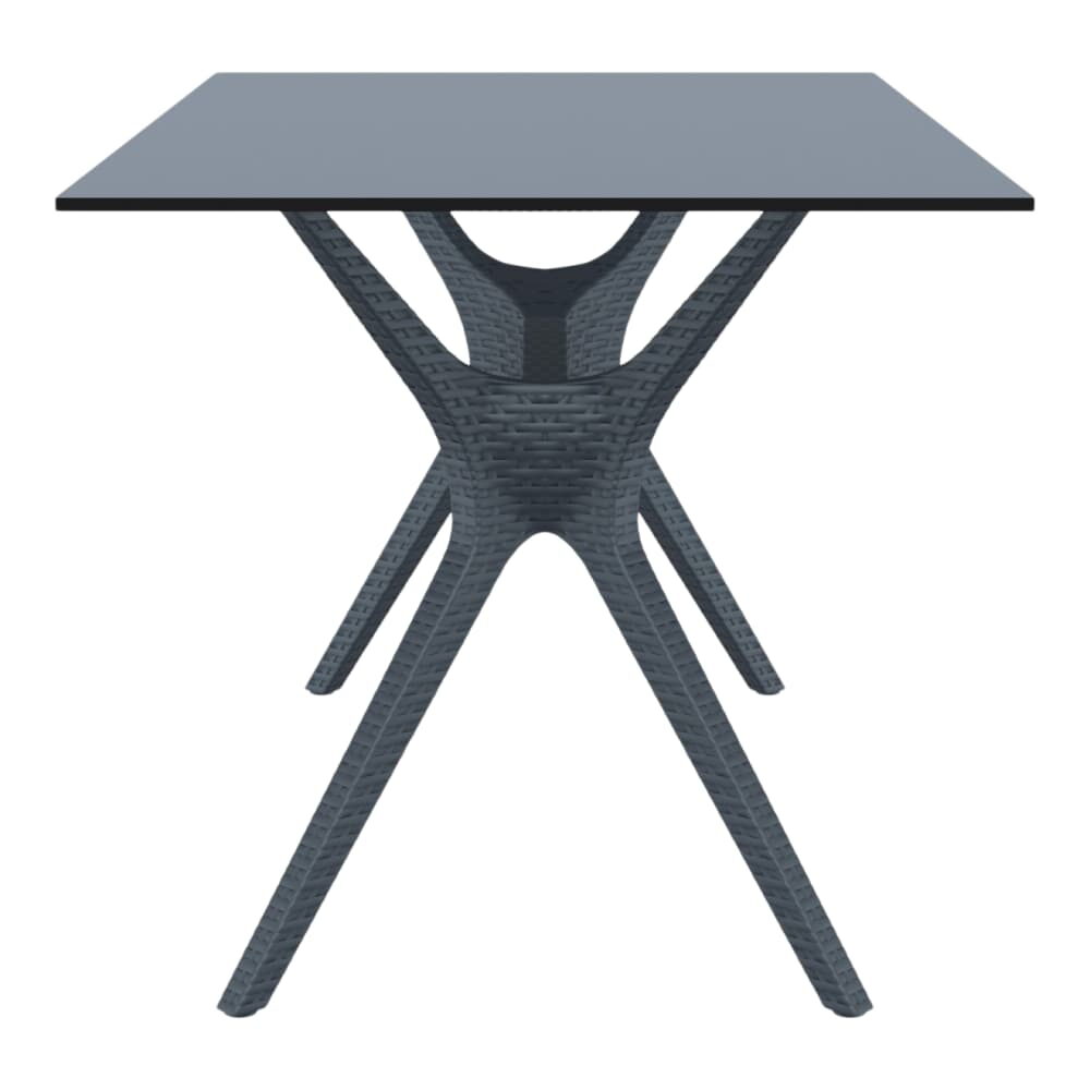 Outdoor Table Set with Laminate Top, Wicker-Look