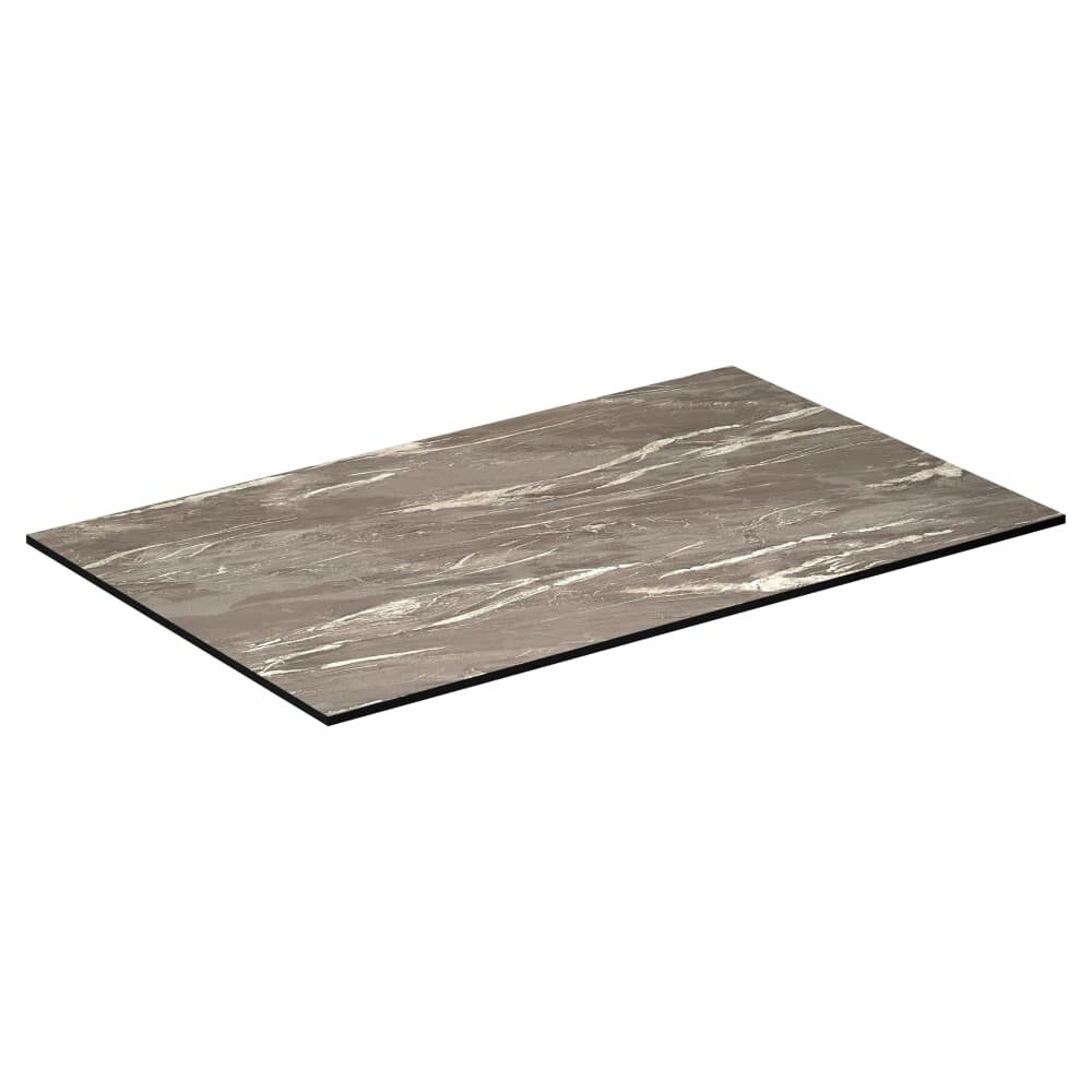 Outdoor Resin Table Top with Phenolic Edge, Stone Looking