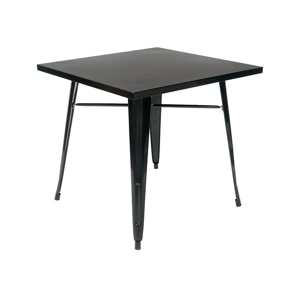 Metal Table with Table Height, Black Finish