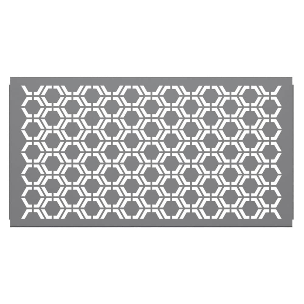 Patio Partition with Hexagon Pattern Design