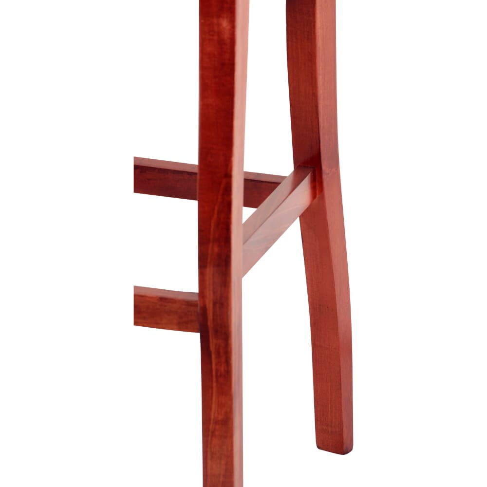 Kingston Side Bar Stool in Wood with Square Back
