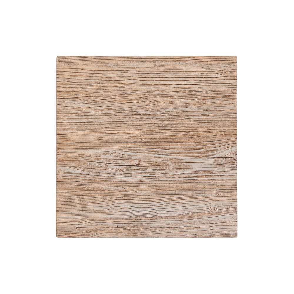 Resin Table Top with Distressed Natural Finish for Outdoor
