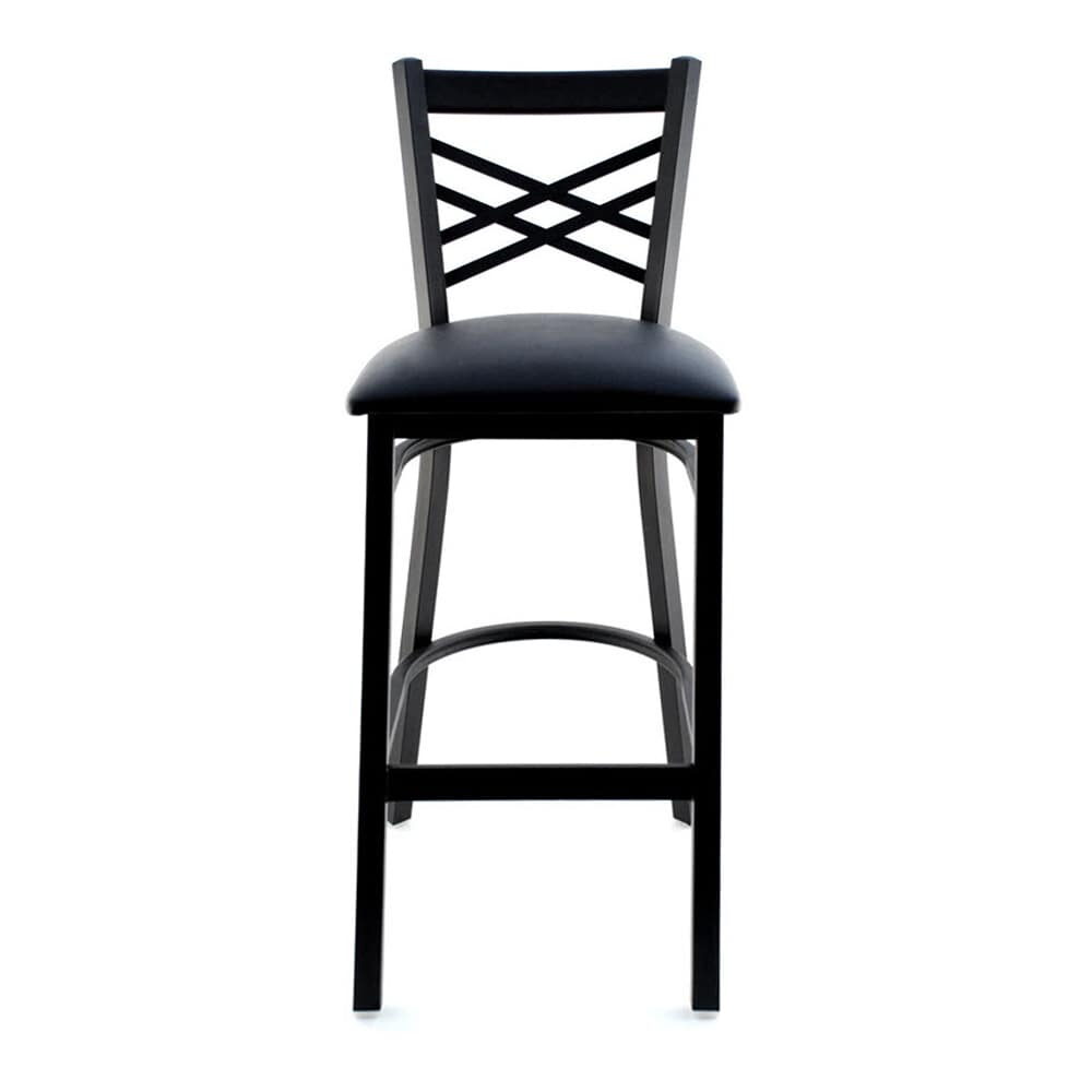 Metal Bar Stool, X-Back