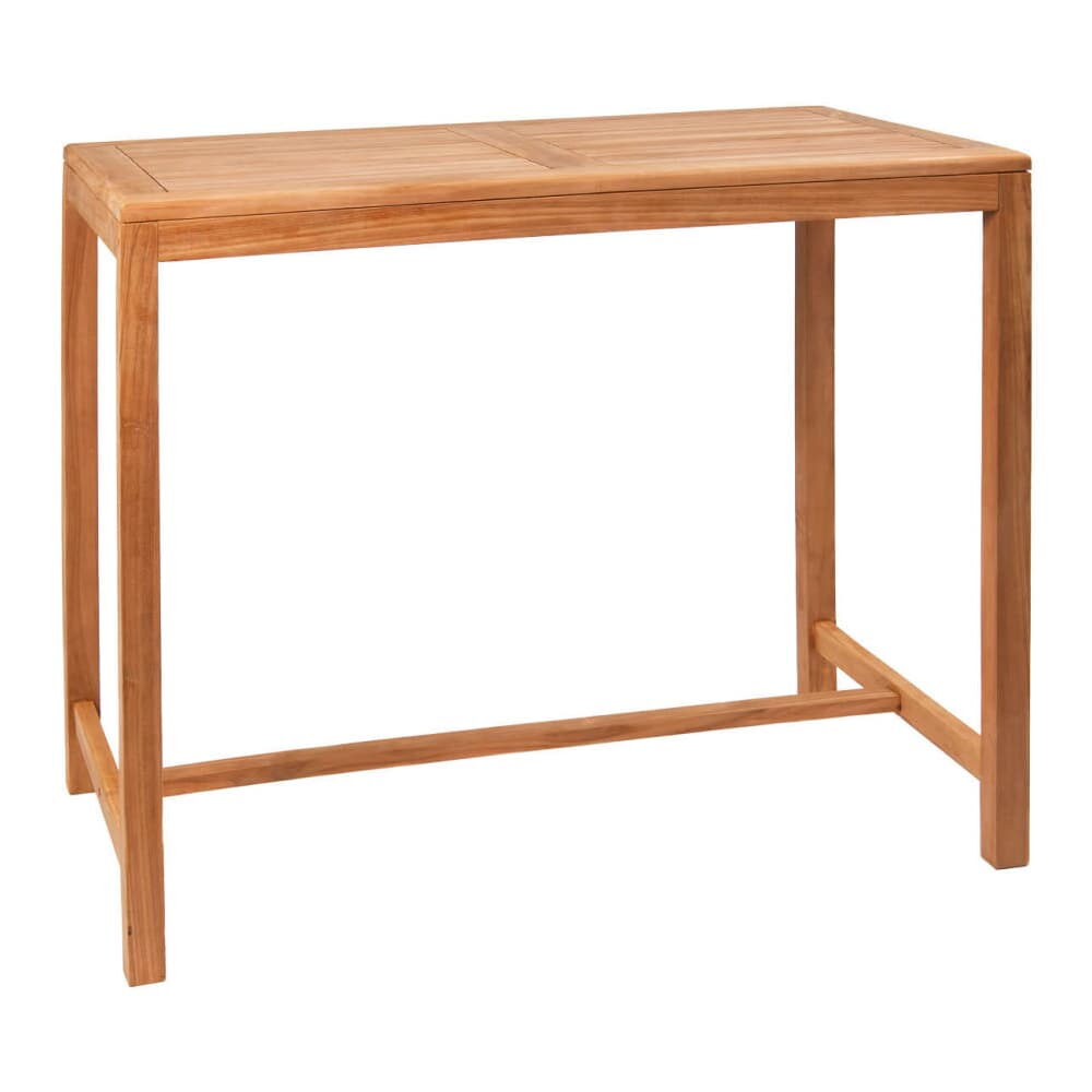 Outdoor Table, Teak Wood, Bar Height