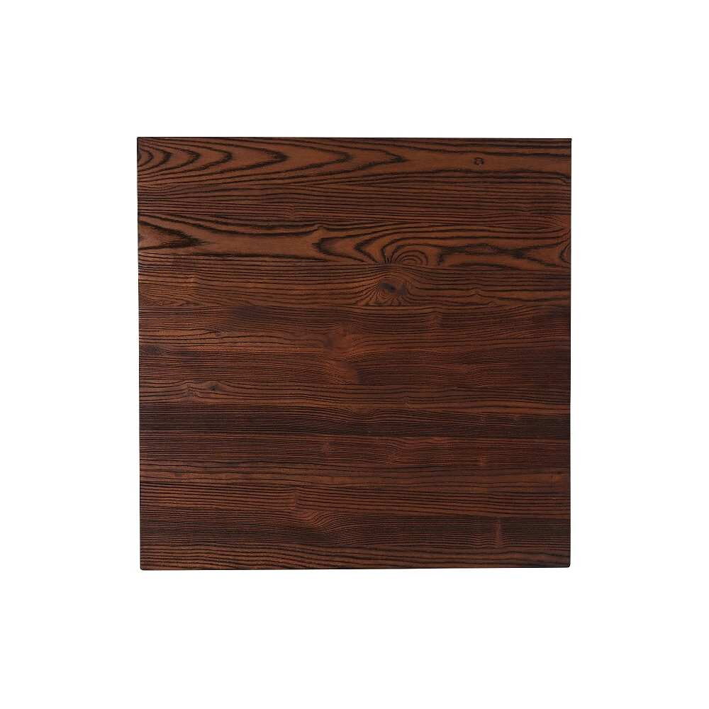 Table with X-Prong Base and Wood Top, Industrial Series