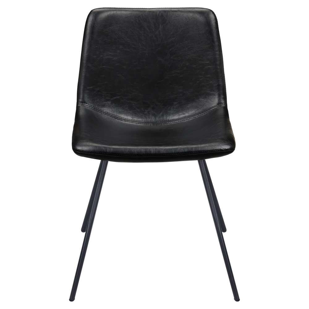 Luna Chair in Metal with Black Finish