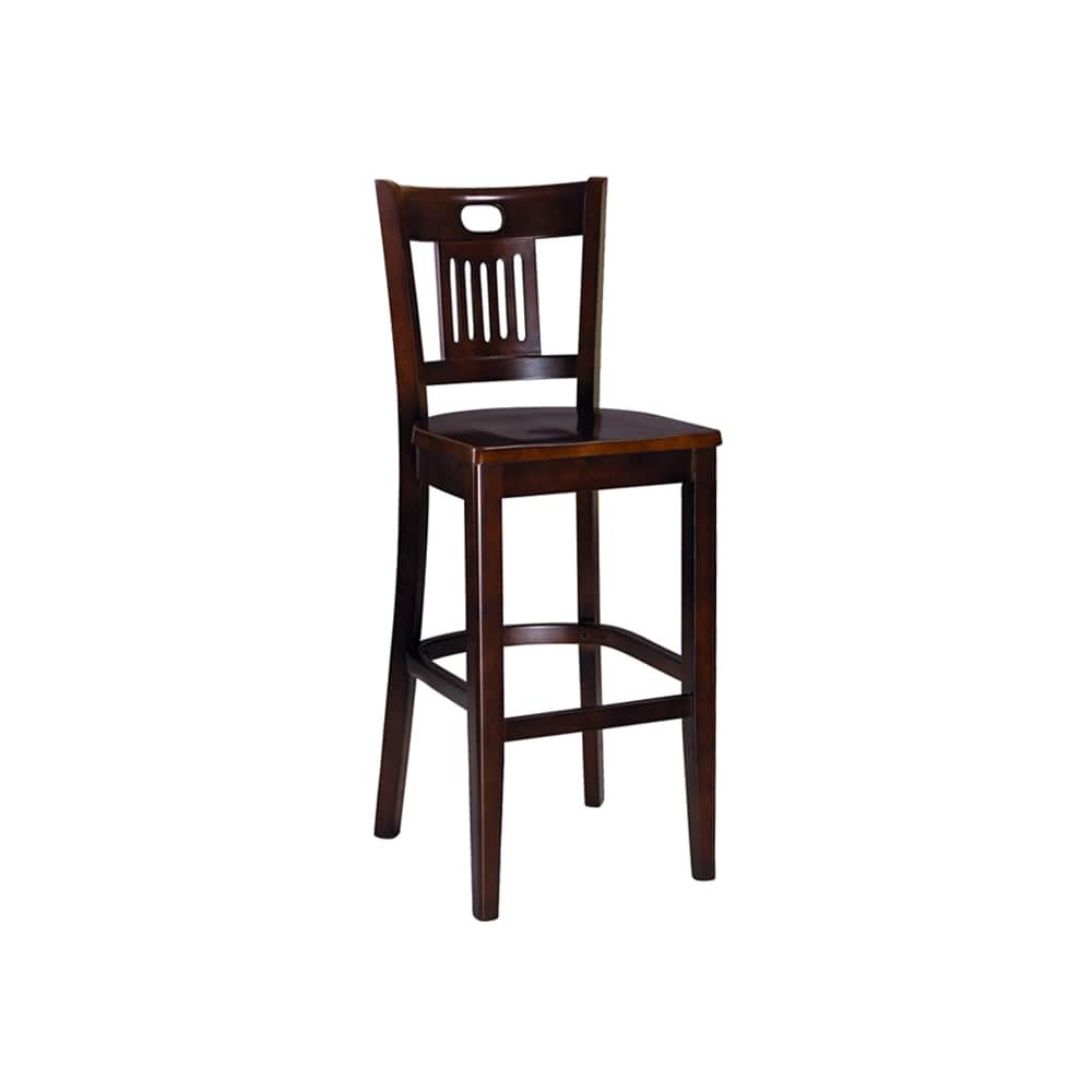 Deco Bar Stool in Wooden Finish