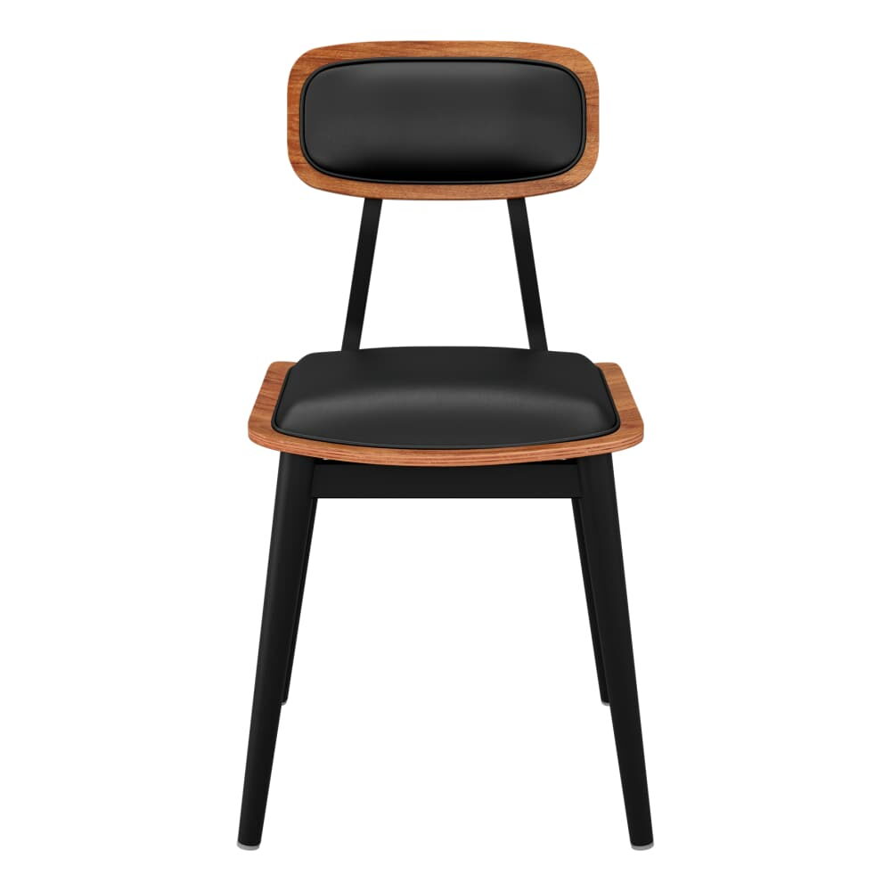 Basel Chair in Metal with Padded Back