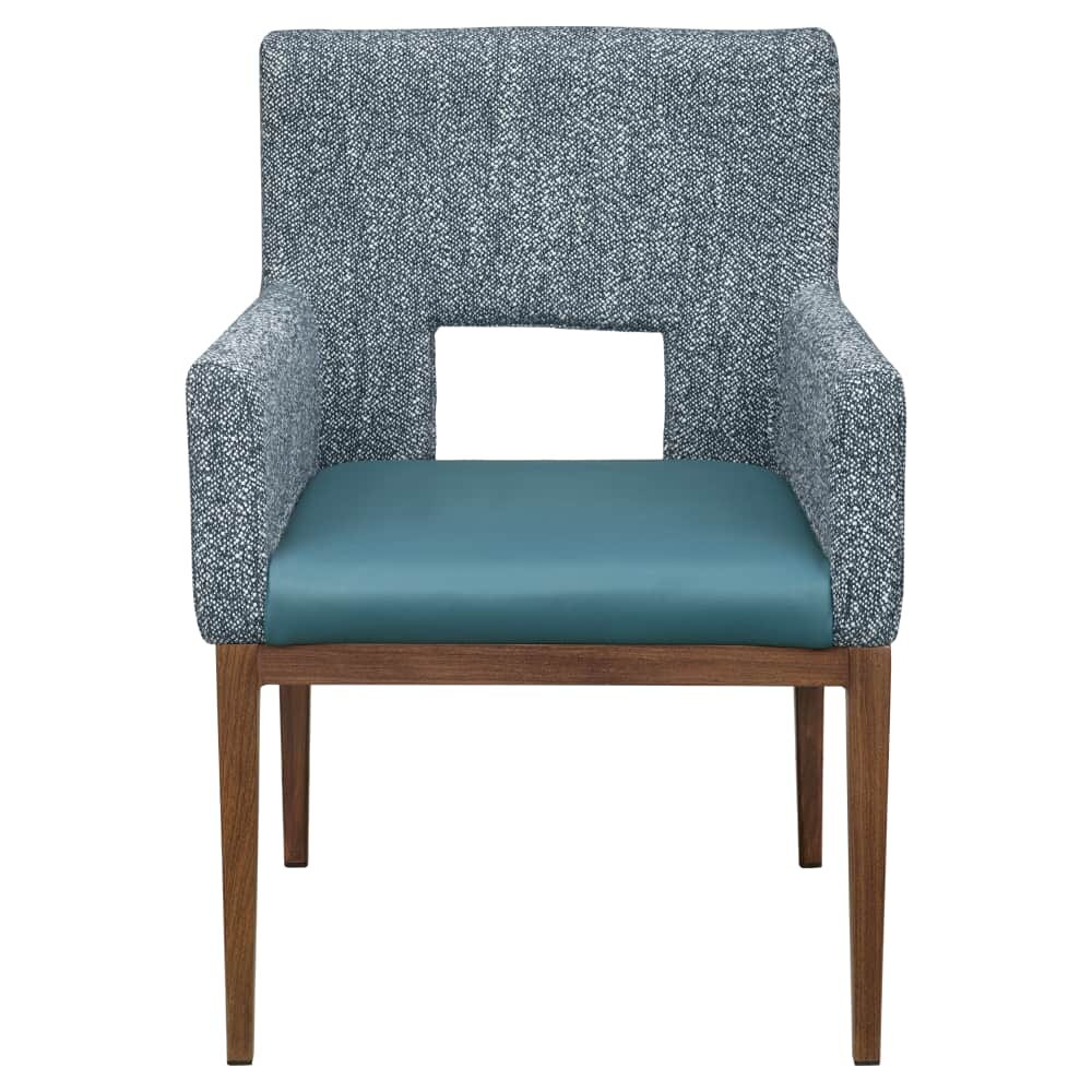 Armchair in Aluminum, Percy